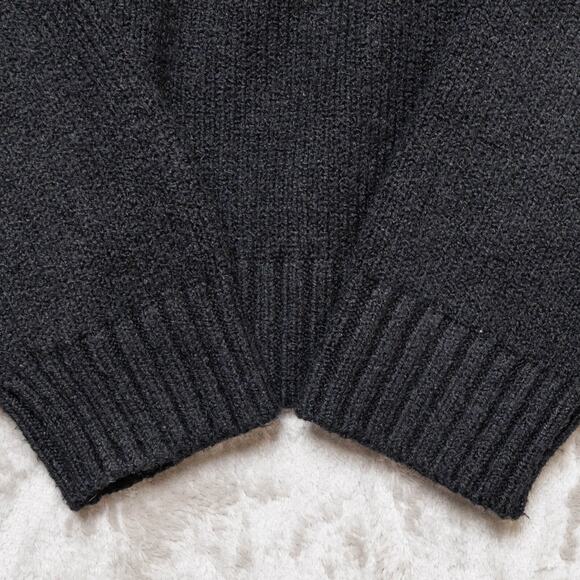 Old Navy Black Pullover Mock Neck Cropped Sweater Womens Size L - Picture 8 of 12